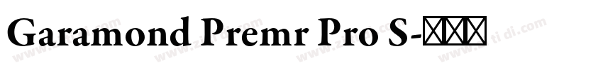 Garamond Premr Pro S字体转换